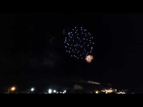 Silvester in Fernandina Beach - Feuerwerk