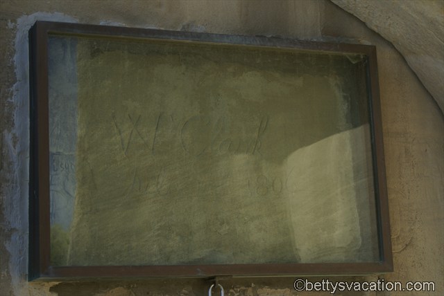 Signatur von William Clark am Pompeys Pillar National Monument