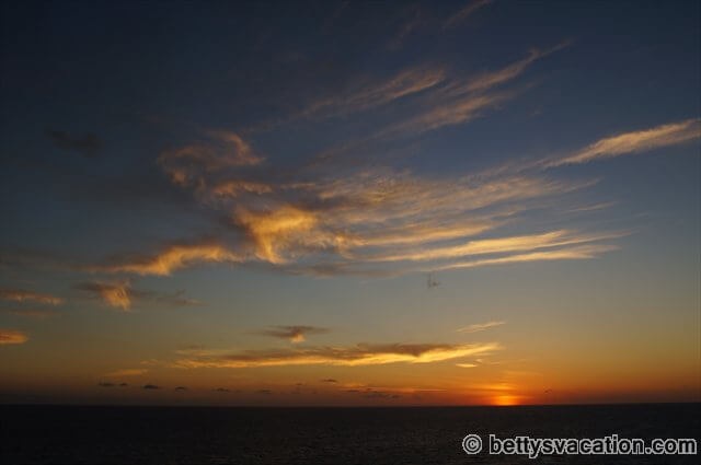 Sonnenuntergang vor Great Stirrup Cay