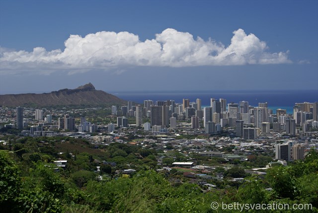 Blick auf Honolulu
