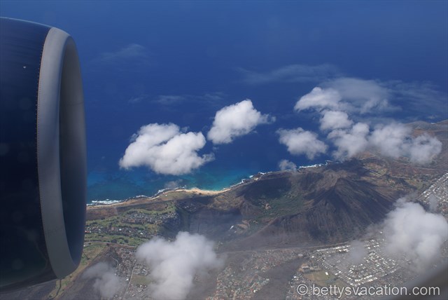 Landeanflug auf Oahu