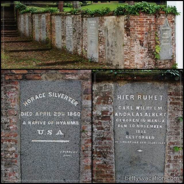 Collage Fort Canning Park Cemetery 1