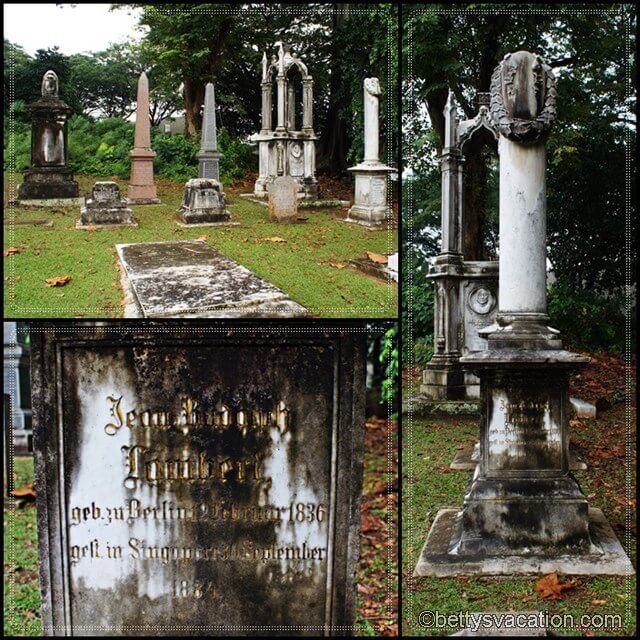 Collage Fort Canning Park Cemetery 2