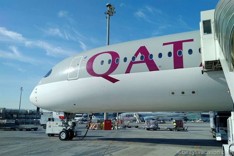 Qatar Airways Business Class Airbus 350: Doha-Singapur